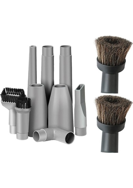 11 Adet / Takım Vakum Bağlantı Aksesuarları Meme Başları Fırça Tüp Konnektörü