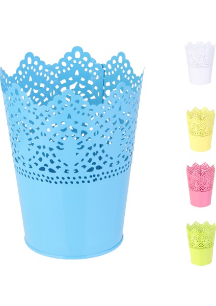 2 Adet Metal Kesip Bitki Pot Kalem Makyaj Fırça Tutucu Masası Tidy Organizatör