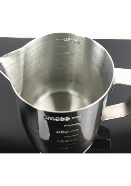 Paslanmaz Kahve Frothing Süt Latte Sürahi ile Ölçek + Köpüklü Termometre fırsatları