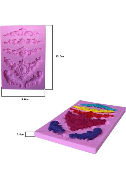 2 Adet Silikon Fondan Kek Sugarcraft Dekorasyon Kalıp Araçları Şekil Dekorasyon modelleri