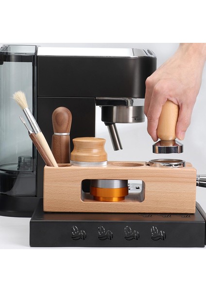 Ahşap Kahve Sabahlığı Tutucu Espresso Makinesi Aksesuarları Istasyonu Barista Için 51-54MM(Yurt Dışından) modelleri
