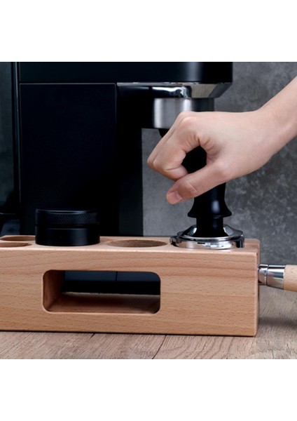 Ahşap Kahve Sabahlığı Tutucu Espresso Makinesi Aksesuarları Istasyonu Barista Için 51-54MM(Yurt Dışından) fırsatları