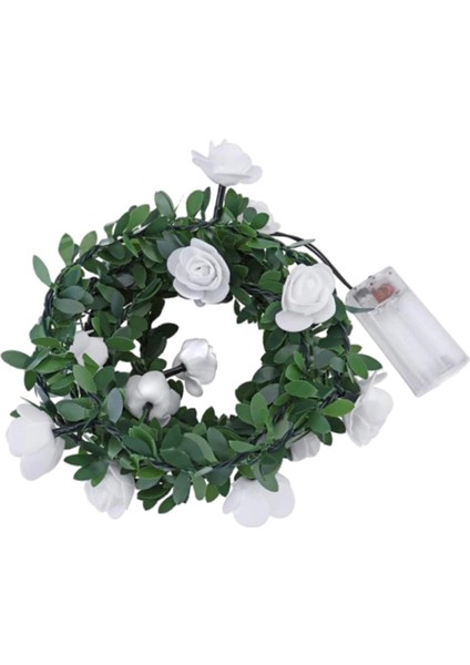 Dize Işıkları LED Lamba Yeşil Yaprak Garland Asma Asılı Çiçek Valentine's 1.5m 10LED Pil(Yurt Dışından)