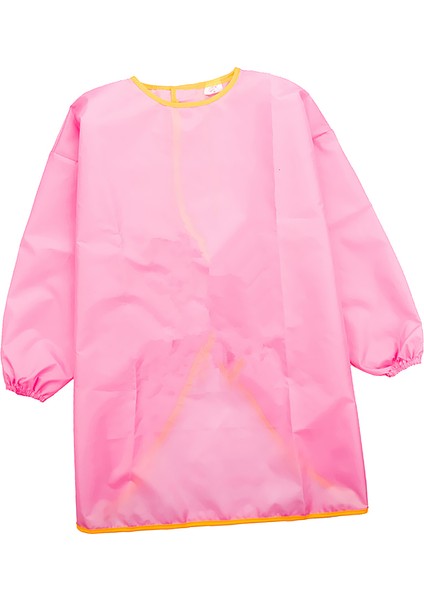 Çocuk Çocuk Uzun Kollu Önlük Çizim Su Geçirmez Smock M Mor + Pembe fırsatları