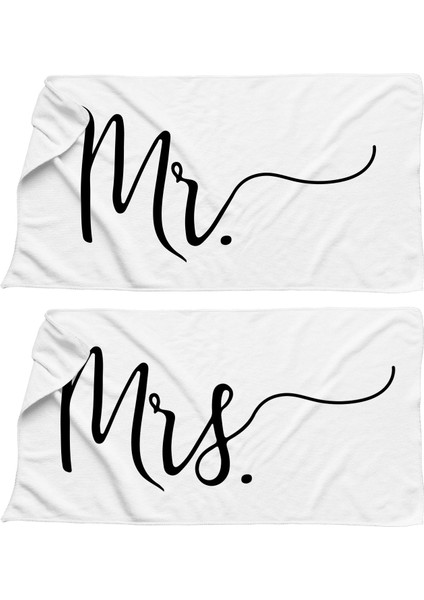 Mr. Mrs. Tasarımlı Plaj Havlusu
