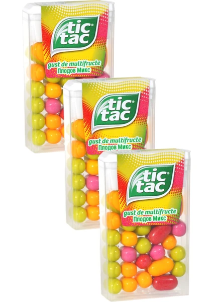 Tic Tac   Karışık Şekerleme 18  gr x 3