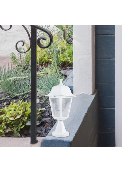 Dekoratif Optik Kare Beyaz Set Üstü Armatür Aplik 20CM x 39CM modelleri