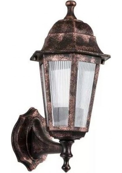 Dekoratif Optik Altıgen Bakır Duvar Armatür Aplik 20CM x 37CM