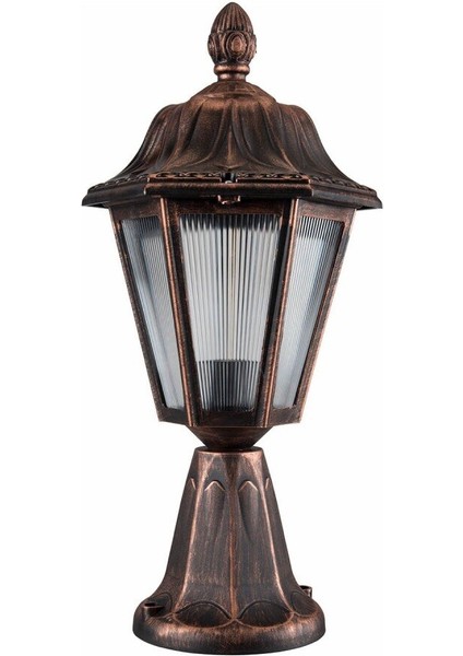 Dekoratif Altıgen Bakır Set Üstü Armatür Aplik 24CM x 45CM