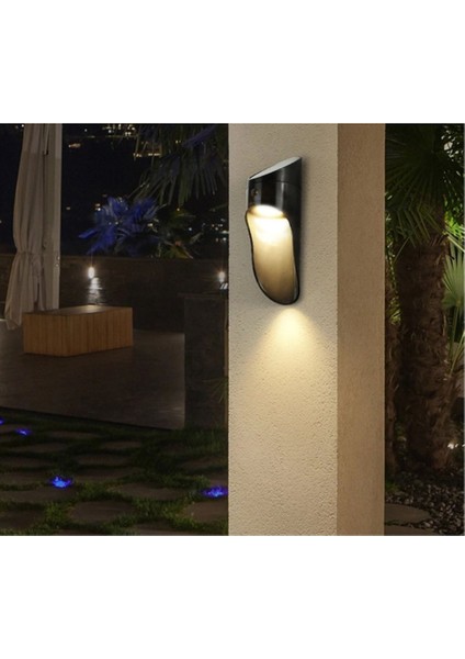 CT-7313 20W Ledli Solar Bahçe Duvar Aplik - 3200K Günışığı