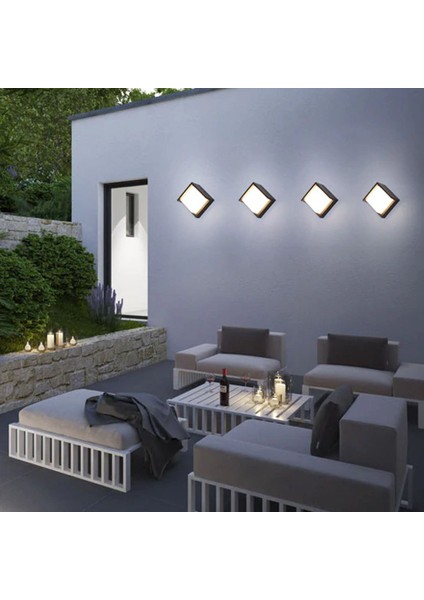 CT-7078 7W Sıva 3200K Günışığı Üstü LED Aplik