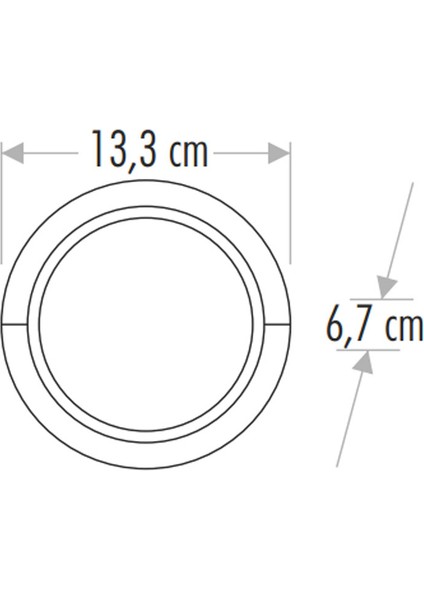 CT-7077 7W 3200K Günışığı Sıva Üstü LED Aplik fiyatları