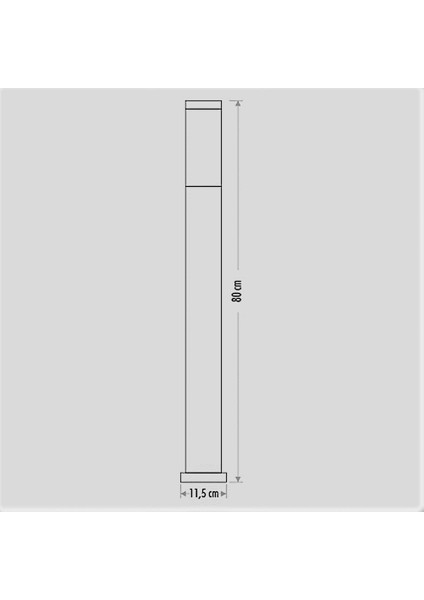 CT-7010 Venedik Bahçe Armatürü E27 80CM