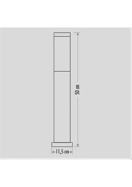 CT-7009 Venedik Bahçe Armatürü E27 50CM