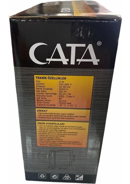 CT-5214 4W 3200K Günışığı Ayarlanabilir Çift Taraflı LED Aplik