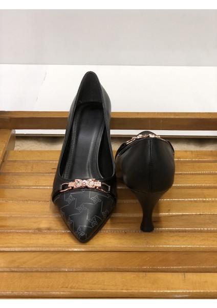 Yeni 5 cm Ince Topuk Stiletto Bayan Ayakkabı
