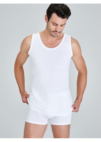 Henry Askılı 2'li Erkek Atlet - Beyaz fiyatları