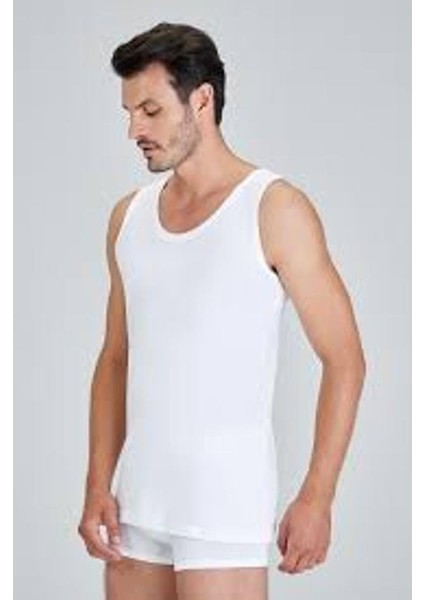 Henry Askılı 2'li Erkek Atlet - Beyaz modelleri