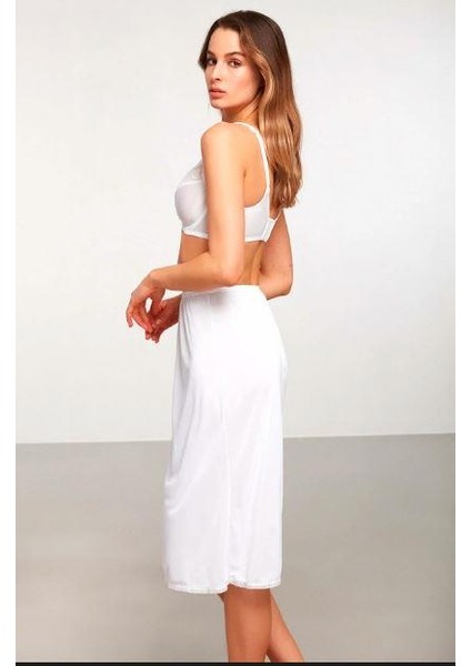 Düz Uzun Jupon - Beyaz fiyatları