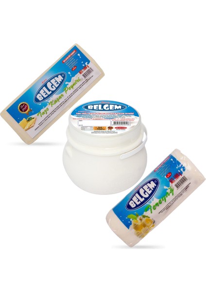 1 kg Taze Kaşar Peynir + 1 kg Tulum Peynir + 1 kg Tereyağı