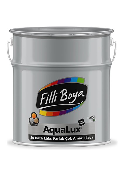 Aqualux Su Bazlı Parlak Cam-Seramik-Ahşap-Metal-Plastik Yüzeyler Için Sonkat Boya 0,75LT Beyaz