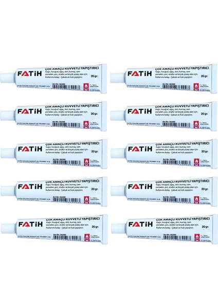 36200 Sıvı Yapıştırıcı 20 Gram 10'lu