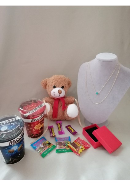 Kolye/peluş Ayıcık/haribo/biscolata/hobby Konsept Hediyelik
