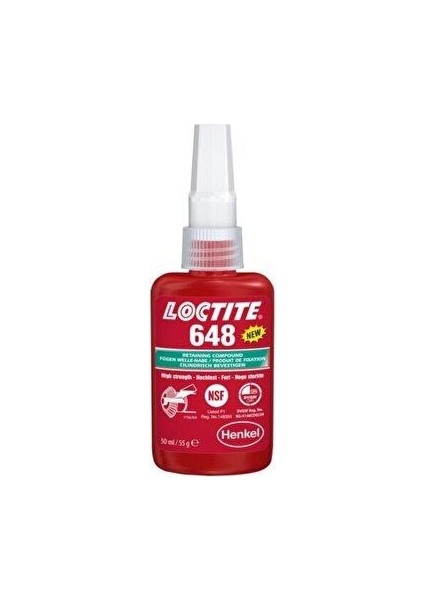 648 Yüksek Mukavemetli Sıkı Geçme Ürünü 50ML 55 Gram