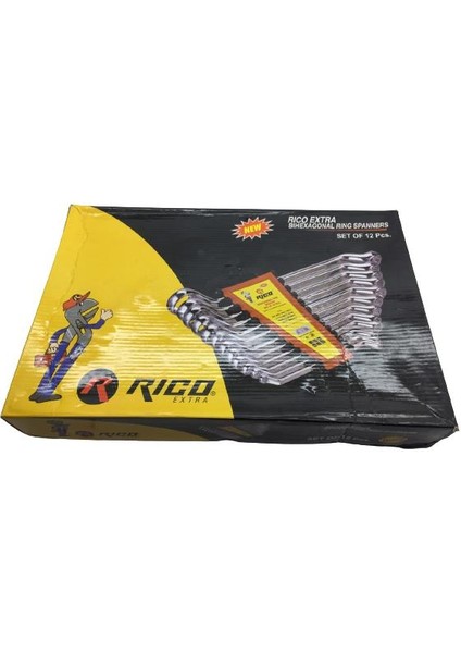 020-RC7012 Ekstra Yıldız Anahtar Seti Takımı 12PCS 6X7-30X32