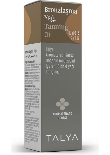 Bronzlaşma Yağı, 8 Bitki Yağ Karışımı ve E Vitamini, 80 ml