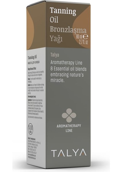 Bronzlaşma Yağı, 8 Bitki Yağ Karışımı ve E Vitamini, 80 ml