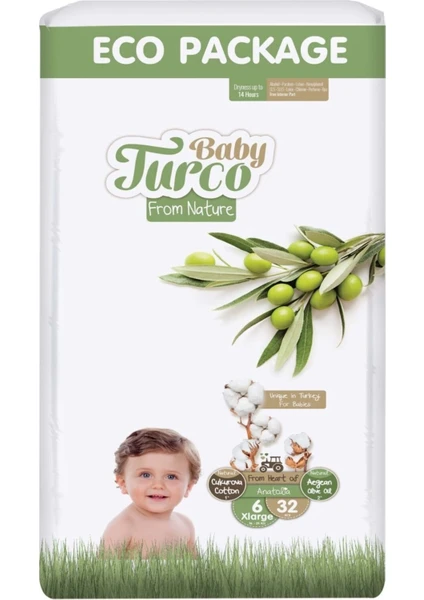 Baby Turco Bebek Bezi 32'li (6 Numara)