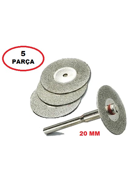 Gravür Spiral Mini Taşlama Elmas Kesme Disk 20 mm 5 Parça