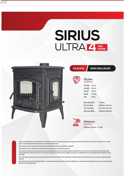 Sirius Ultra 4yk FS015YK fırsatları