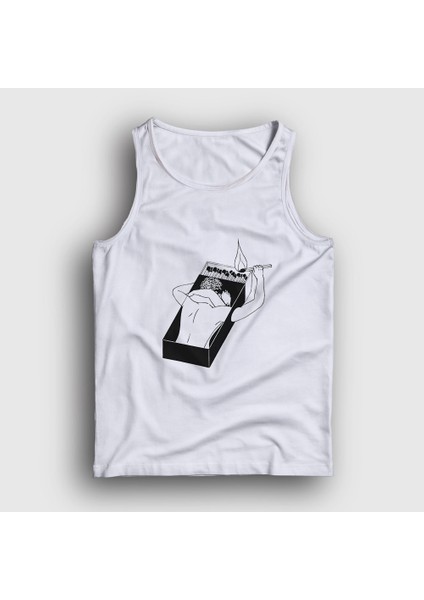 Unisex Beyaz Match Lovers Valentine's Day Sevgililer Günü Atlet