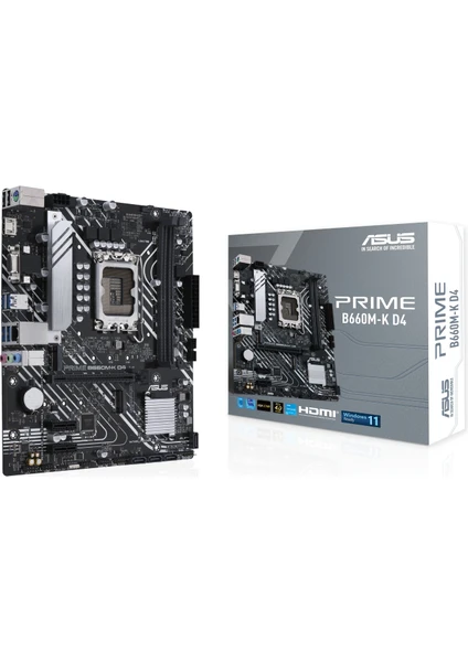 Prime B660M-K D4 B660 5333 Mhz DDR4 LGA1700 Matx Anakart