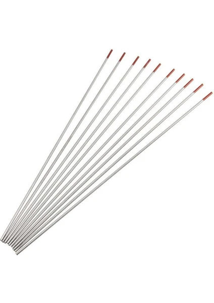 Gedik Kaynak Kırmızı Tungsten Elektrod Argon Iğnesi 1.6X175 mm