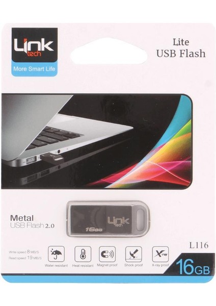 L116 USB 2.0 16GB Metal Flash Bellek