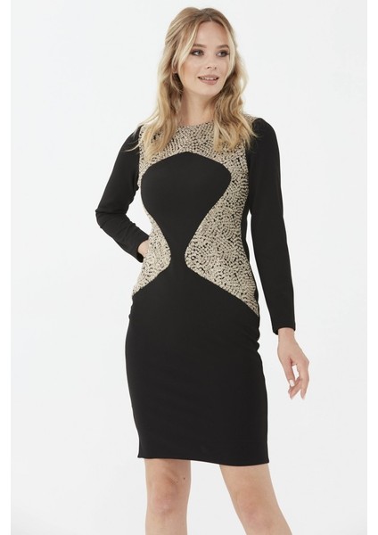 Önü Gold Kombinli Elbise fırsatları