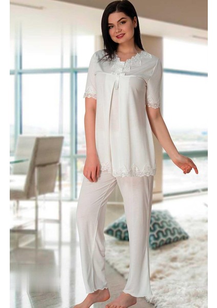 5032 Kısa Kol Lohusa Pijama Takım