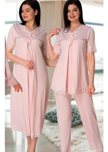 5036 Lohusa Pijama Gecelik Sabahlık Takım fiyatları