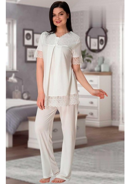 Dantelli Lohusa Pijama Takım 5042