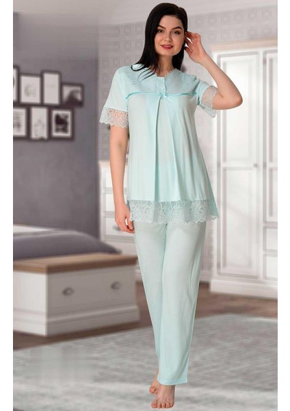 Dantelli Lohusa Pijama Takım 5042