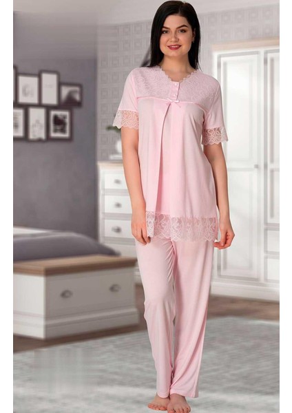 Dantelli Lohusa Pijama Takım 5042
