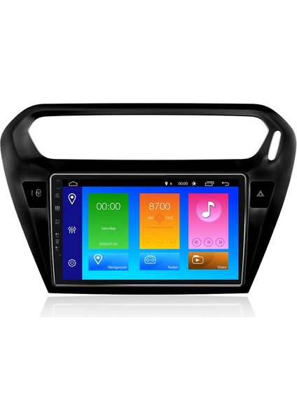 Peugeot 301 Carplay Multimedya Oem Android 10 Teyp-Navimex - NAV-9975