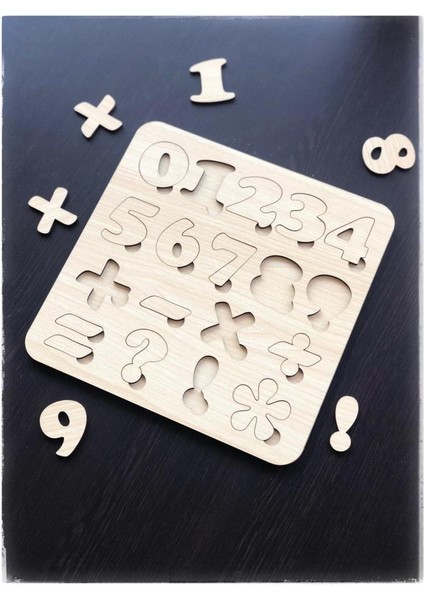 Eğitici Puzzle Eğitici Ahşap Puzzle Yapboz Rakamlar