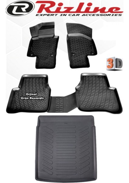 Vw Passat cc 2008 Sonrası 3D Paspas+Bagaj Havuzu Seti