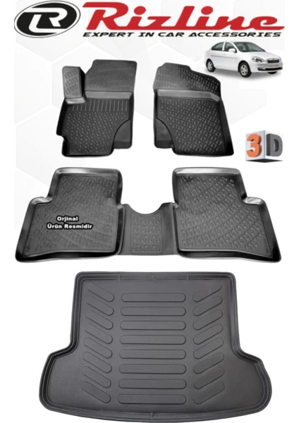 Hyundai Accent Era 2006-2012 3D Paspas+Bagaj Havuzu Seti