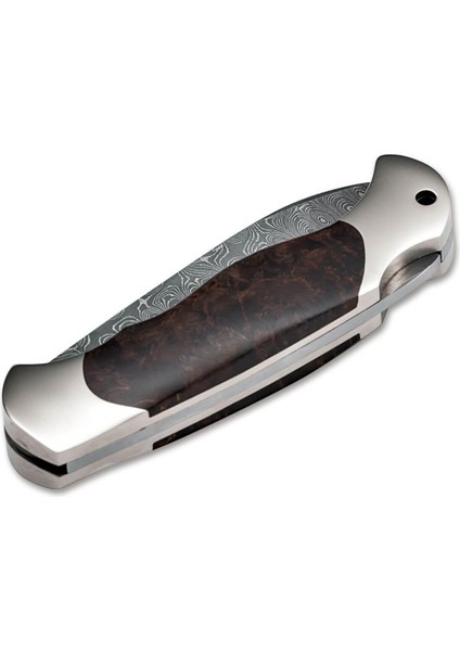 Scout Spearpoint Curly Birch Damascus Çakı