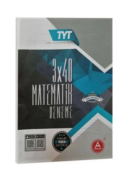 A Yayınları 3*40 Çıkmış Soru Matematik Denemesi